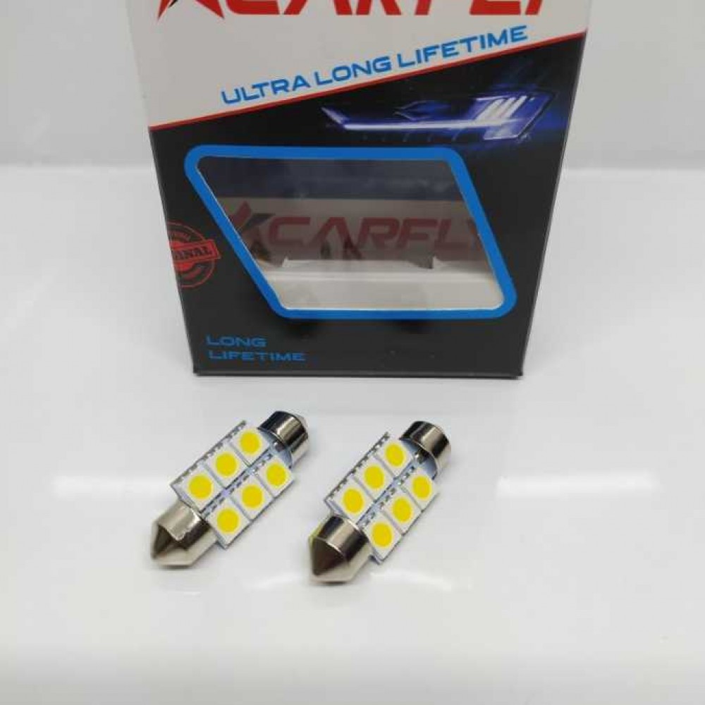  SOFİT LED 39 MM 3 ÇİPLİ 6 LED'Lİ CARFLY