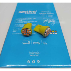 SMD LED T10 8 LED'Lİ TURUNCU CARFLY 