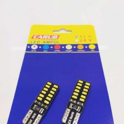 SİLİKONLU SMD LED T10 24 LED'Lİ BEYAZ CARUB 