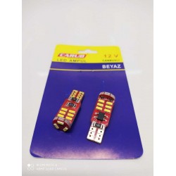  SMD LED  KIRMIZI PLAKA T10 15 LED'Lİ BEYAZ CARUB