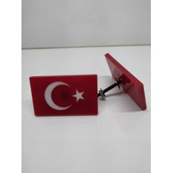 PANJUR ARMASI AY YILDIZ KIRMIZI PLEXİ CİVATALI 