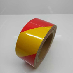 FOSFOR KIRMIZI/SARI  ÇİFT RENKLİ  5CM X 25MT CARUB