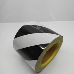  FOSFOR BANT SİYAH/BEYAZ  ÇİFT RENKLİ 10CM X 25MT CARUB