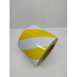  FOSFOR BANT  SARI/BEYAZ  ÇİFT RENKLİ 10CM X 25MT CARUB