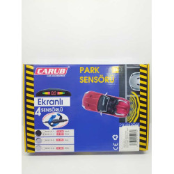 PARK SENSÖRÜ EKRANLI 4'LÜ SİYAH CARUB 