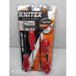 TORNAVİDA SETİ 6 PCS  İNCE KISA SERİ KNİTEX