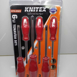 TORNAVİDA SET  6 PCS KIRMIZI KNİTEX