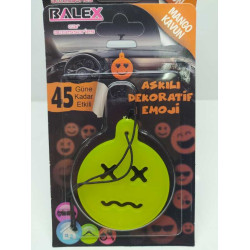 EMOJİ SİLİKON AYNA KOKU KAVUN BALEX 