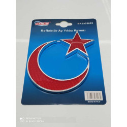 AY YILDIZ YAPIŞTIRMA KROM REFLEKTÖRLÜ CARUB 