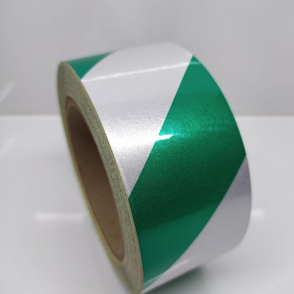 5CM X 25MT ÇİFT RENKLİ FOSFOR YEŞİL/BEYAZ CARUB 