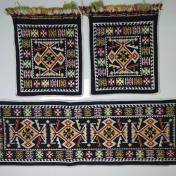 3'LÜ OTURMA KİLİM MİNDER ETNİK DESENLİ