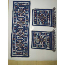 3'LÜ OTURMA KİLİM MİNDER ETNİK DESENLİ