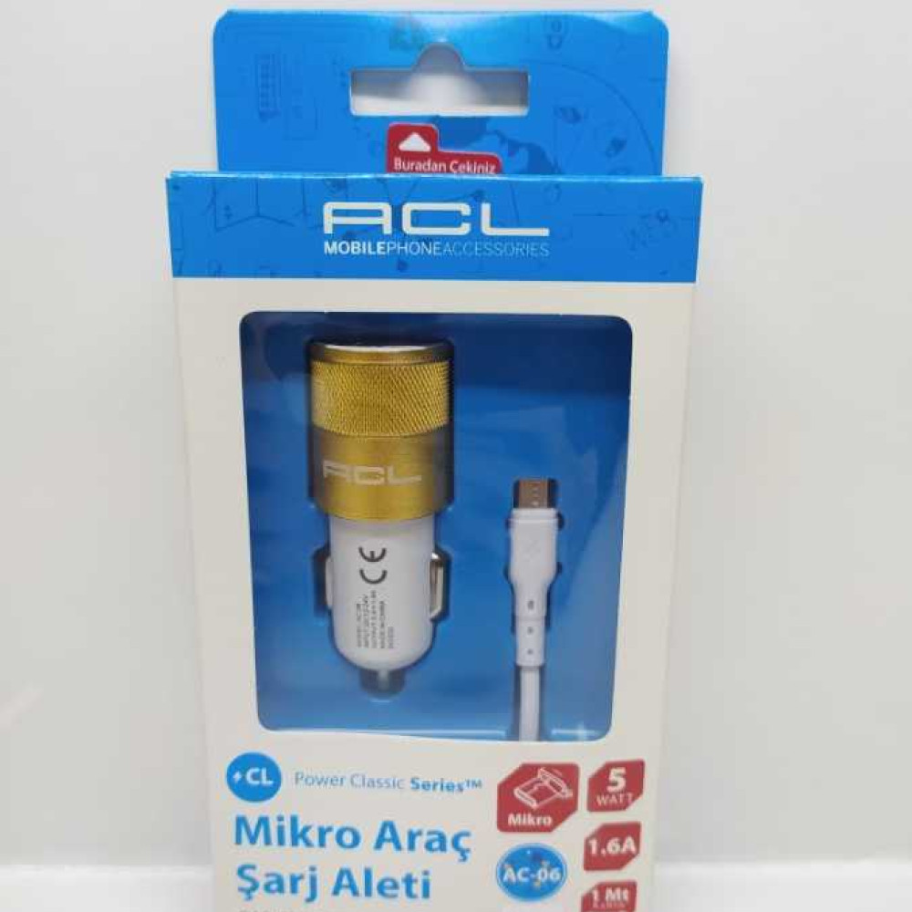 MİKRO ŞARJ ALETİ ACL 1.6 AMP METAL 